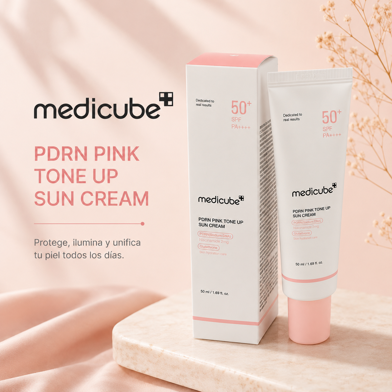 Medicube PDRN Pink Tone up Sun Cream