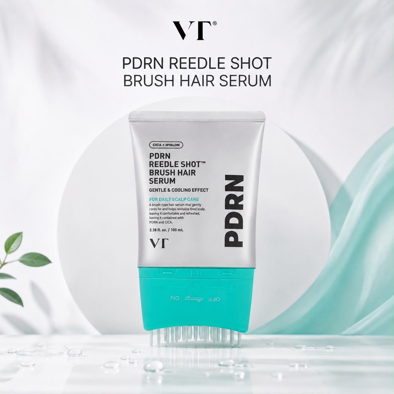 VT PDRN Reedle Shot Brush Hair Serum